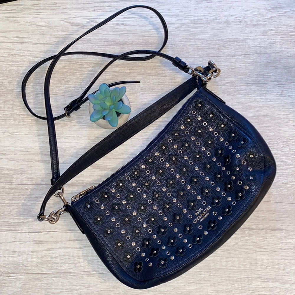 COACH - CHELSEA CROSSBODY IN FLORAL RIVETS LEATHER